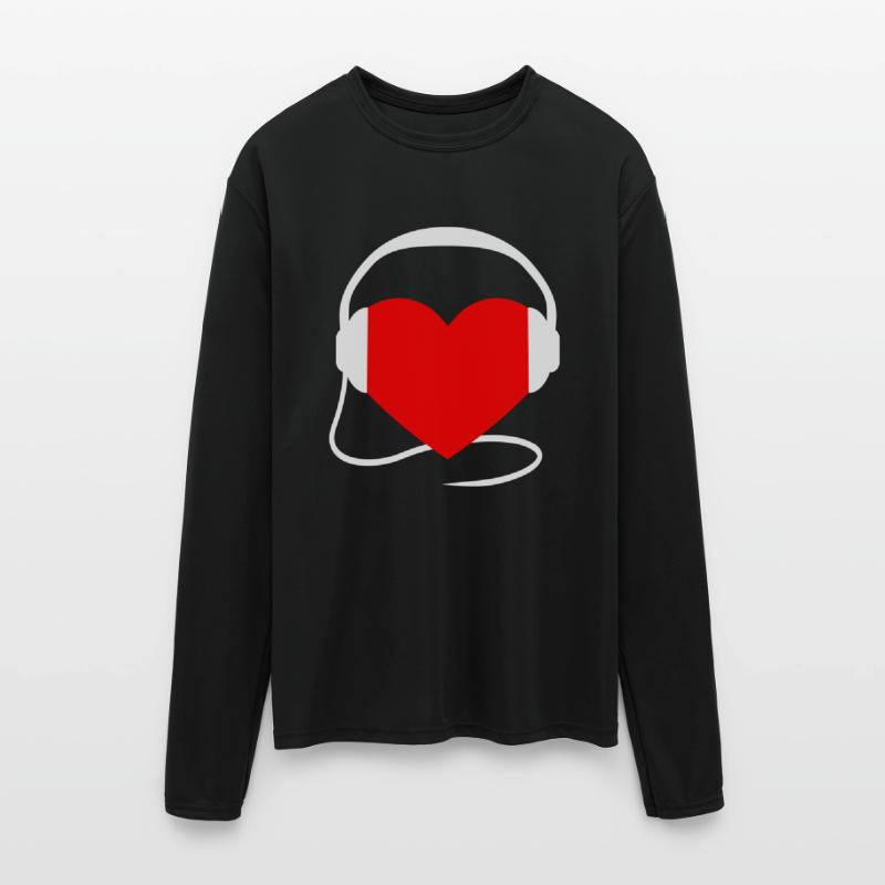 Cool Heart Party Love Heartbeat Headphone Sound DJ