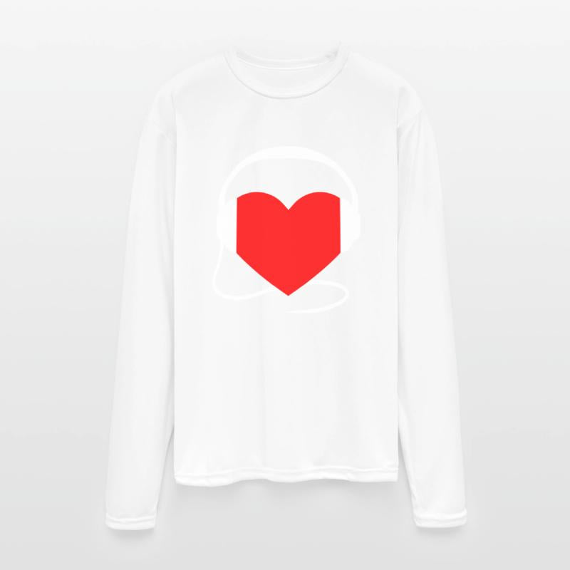 Cool Heart Party Love Heartbeat Headphone Sound DJ