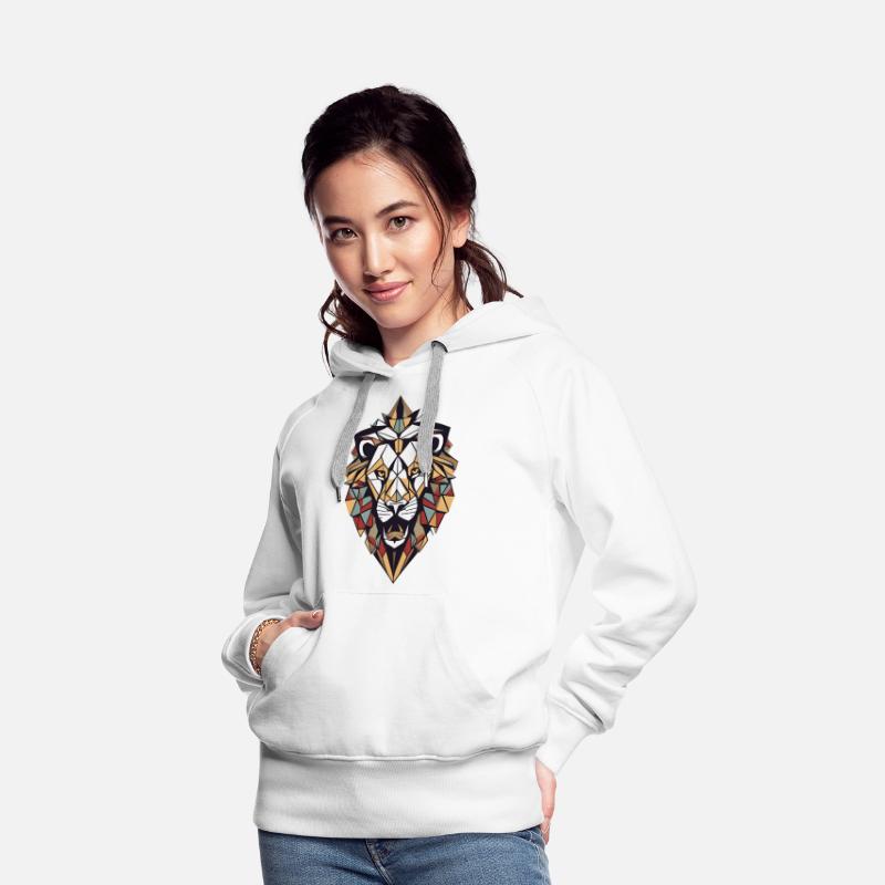 "Cosmic Geometric Lion T-Shirt: Majestic Celestial