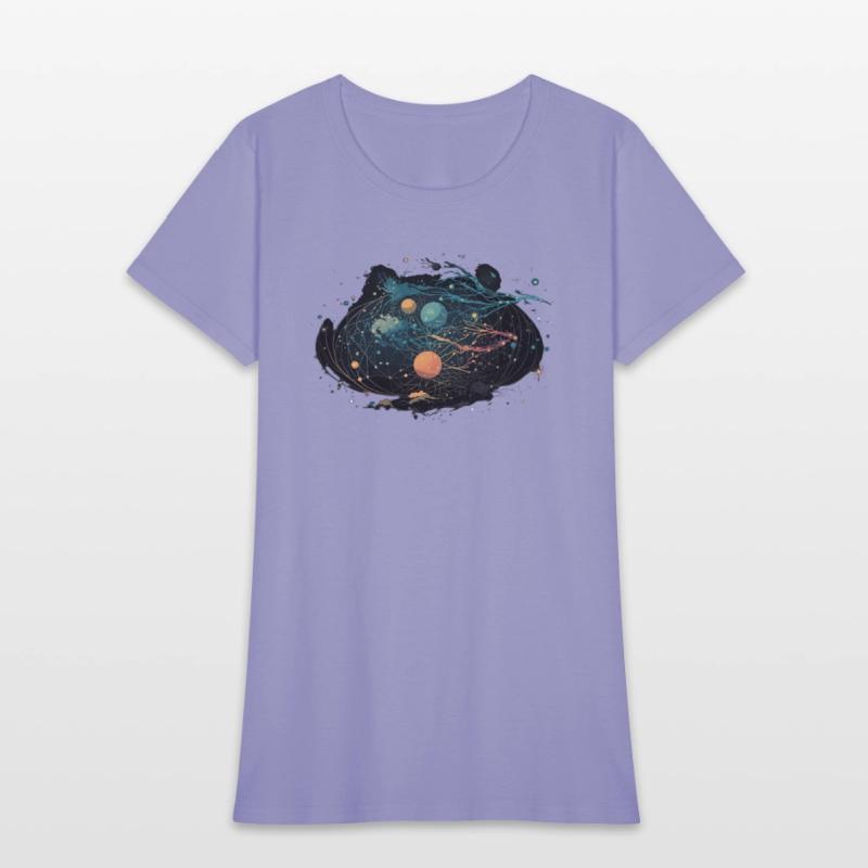 cosmic night sky with constellations and shooting