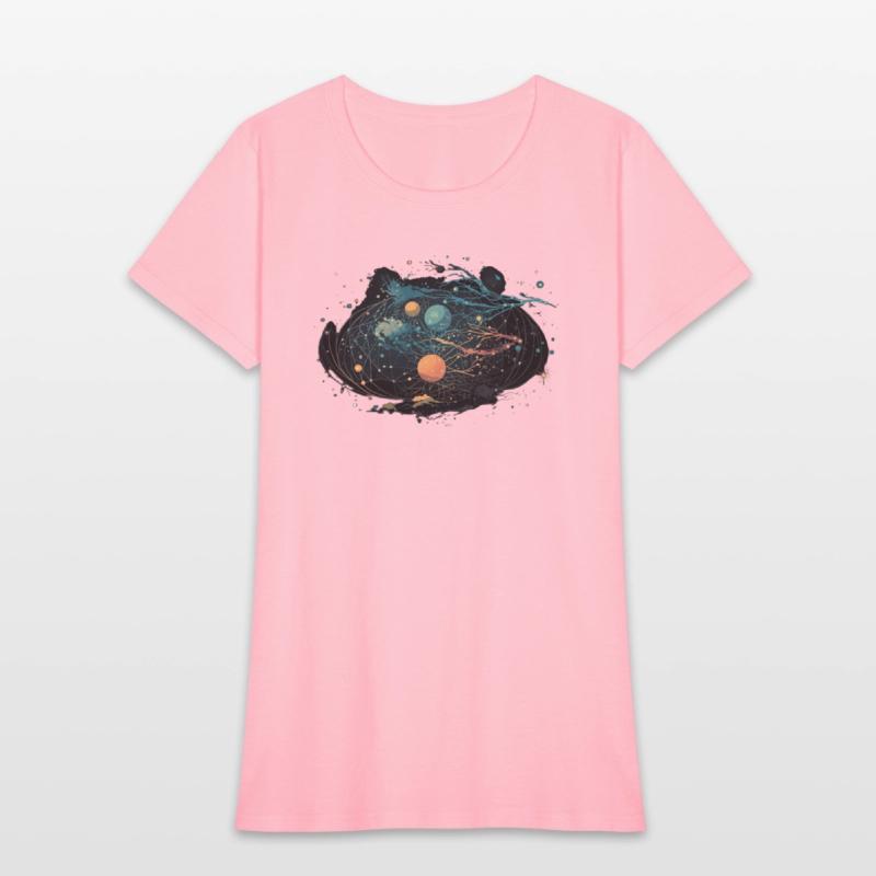 cosmic night sky with constellations and shooting