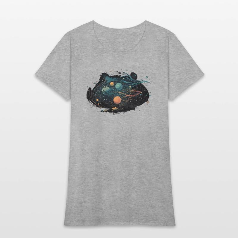 cosmic night sky with constellations and shooting