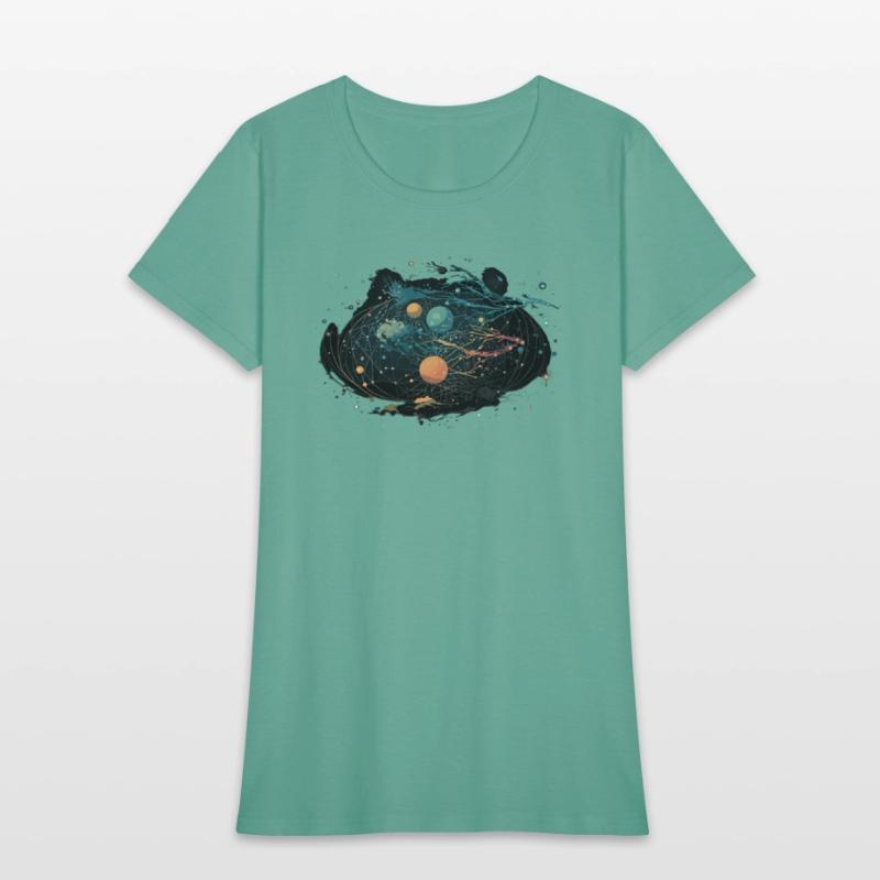 cosmic night sky with constellations and shooting