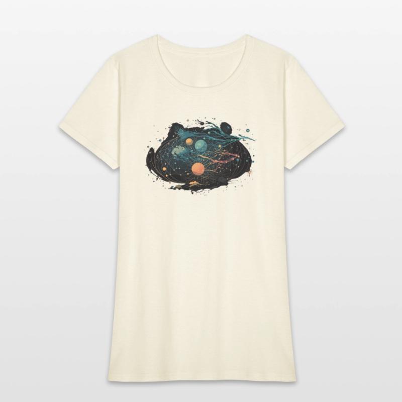 cosmic night sky with constellations and shooting