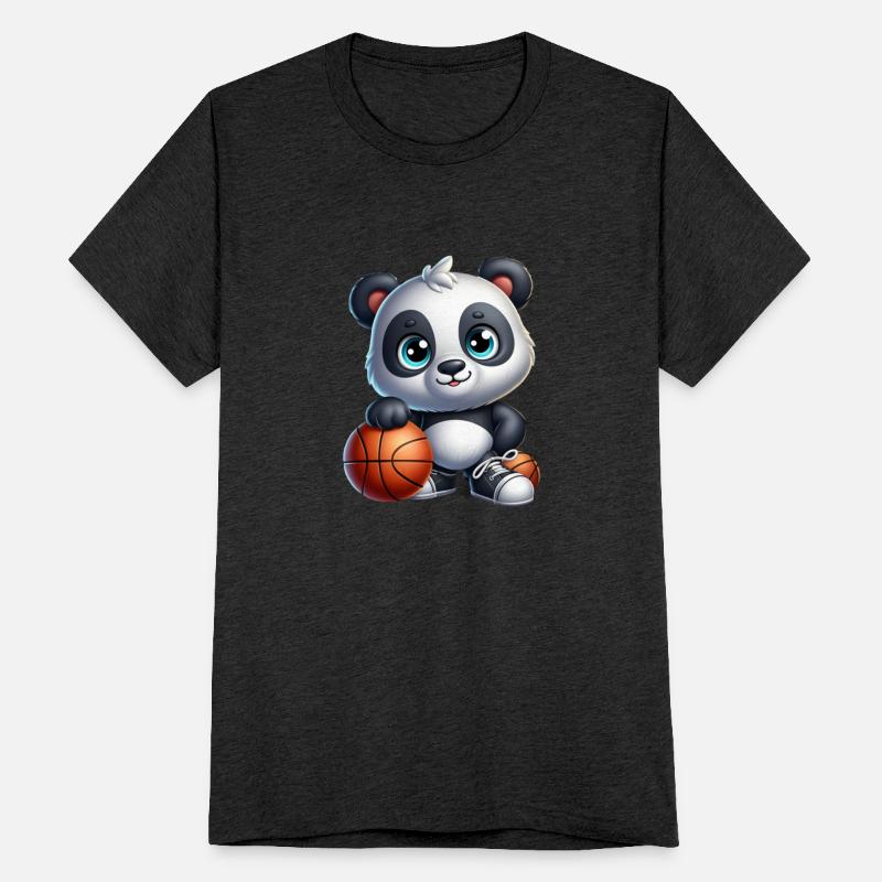 Cute Baby Panda Playing Basketball Playful Paws