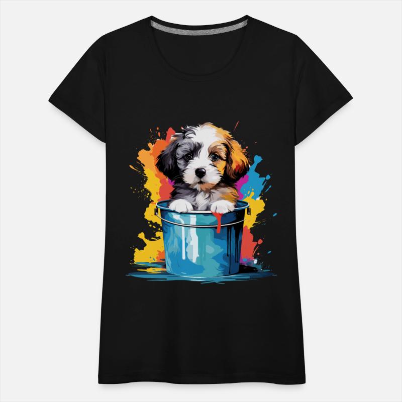 Cute dog paint bucket for a Dog owner