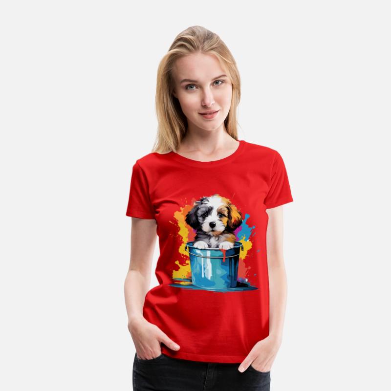 Cute dog paint bucket for a Dog owner