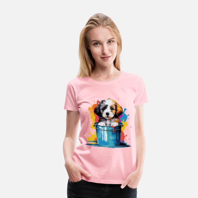 Cute dog paint bucket for a Dog owner