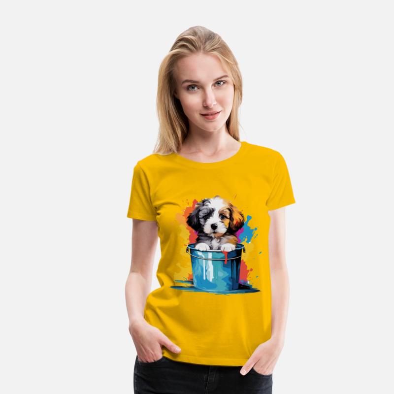 Cute dog paint bucket for a Dog owner