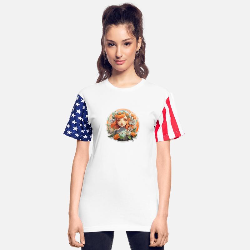Cute girl nice Ai design t-shirt