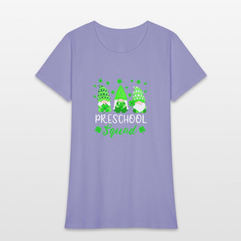 Cute Gnomes Preschool Squad Teacher St Patricks