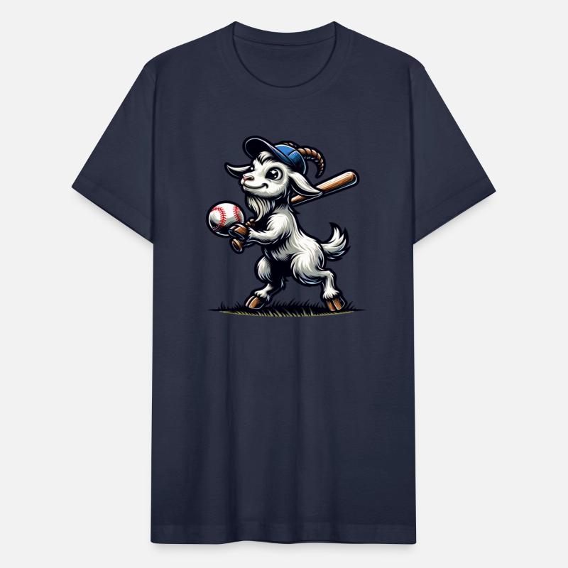 Cute Goat Plays Baseball Animal Lover Farm