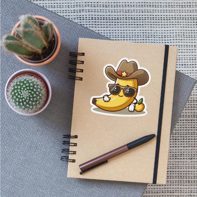 Cute kawaii Banana cowboy