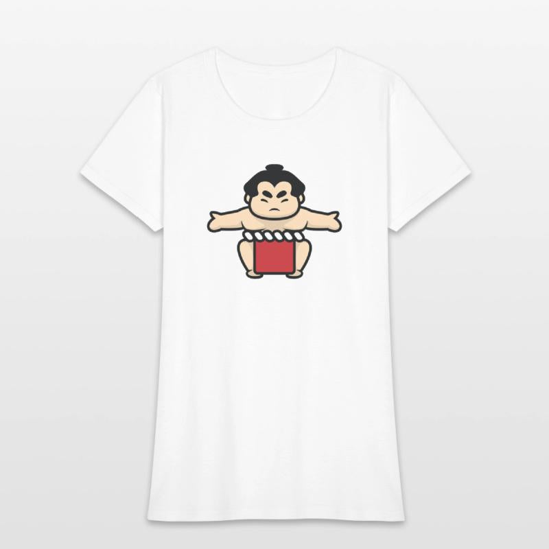 Cute kid sumo standing