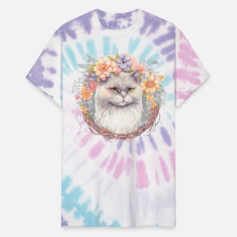 Cute Persian Cat Flower Crown Cats Pet Kitten