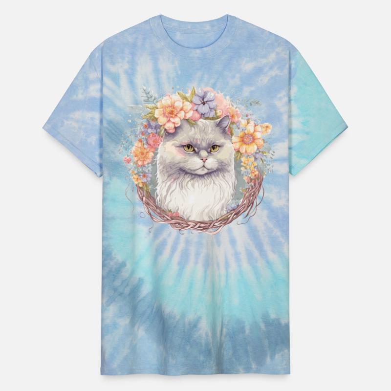 Cute Persian Cat Flower Crown Cats Pet Kitten