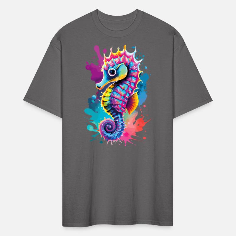 Cute Sea Horse Hippocampus Colourful - Coral Reef