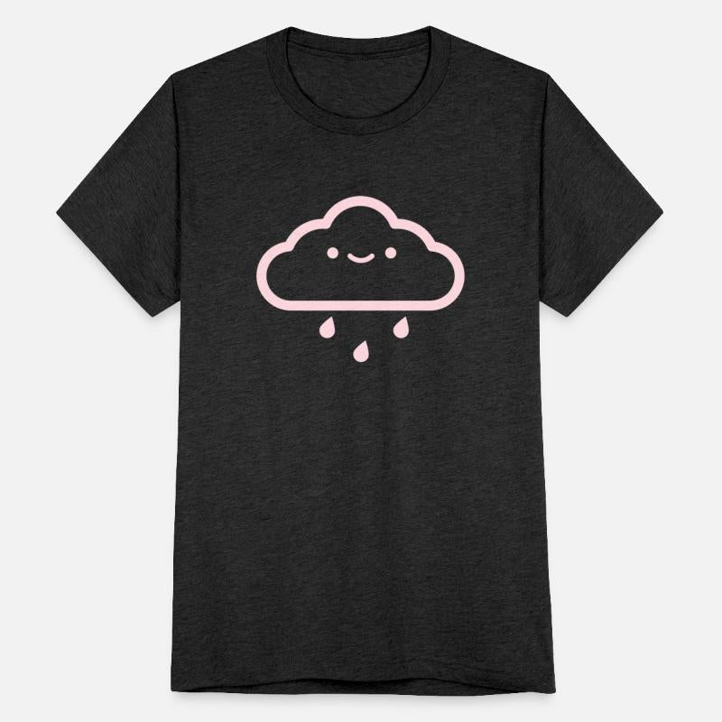 Cute smiling rain cloud