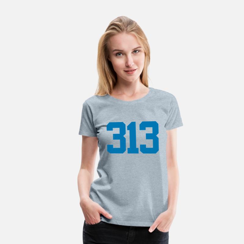Detroit 313 Area Code Grit Sports Fan Detroiter Fa