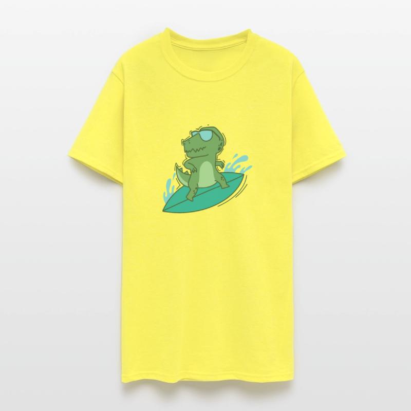 Dino surfing cool Dinosaur Reptile Animal