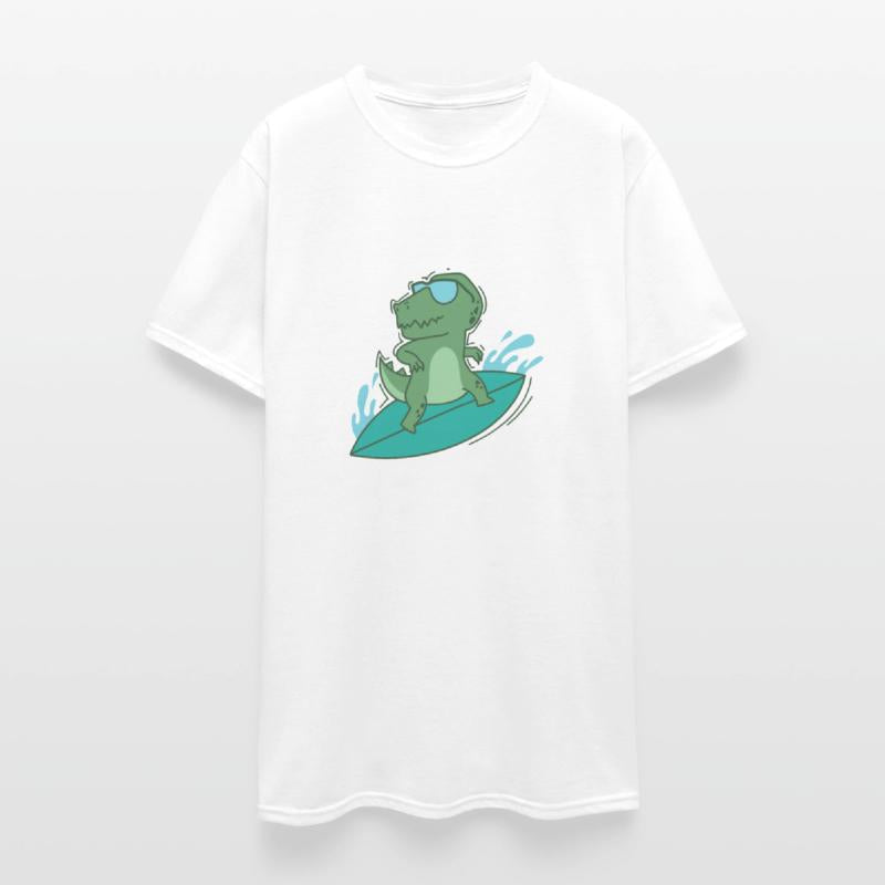 Dino surfing cool Dinosaur Reptile Animal