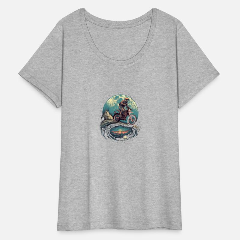 Dirt Bike Moon Motocross Motorcycle Riding Biker