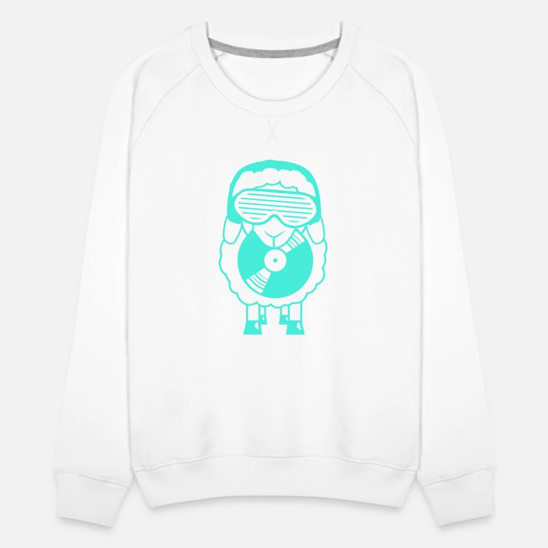 DJ Sheep Holds Vinyl Music Record Plate Club Party