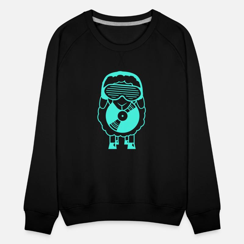 DJ Sheep Holds Vinyl Music Record Plate Club Party