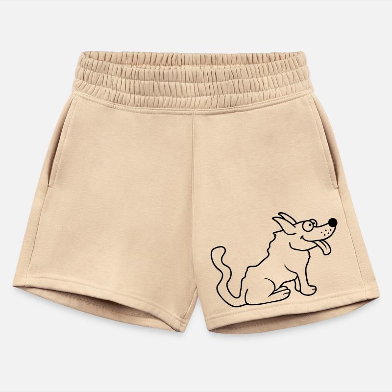 Dog Tongue Out Happy Cute Tail Wagging Cartoon Fun