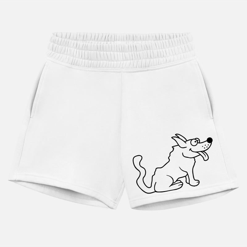 Dog Tongue Out Happy Cute Tail Wagging Cartoon Fun