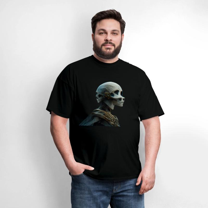 Double face skull of alien or you imagine