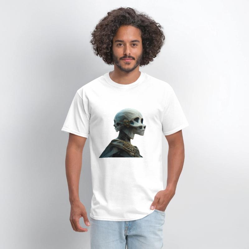 Double face skull of alien or you imagine