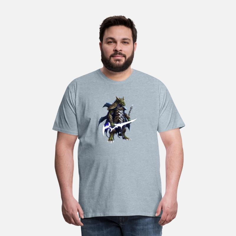 dragon holding a mystical sword