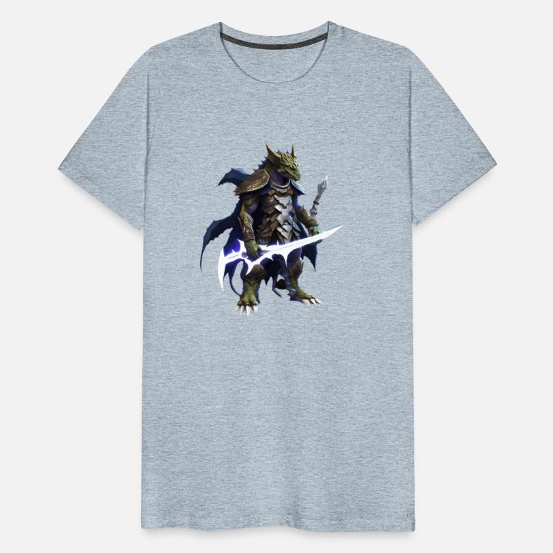 dragon holding a mystical sword