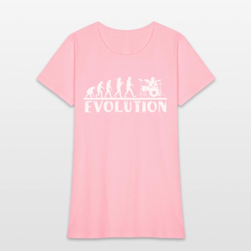 Drummer Evolution Funny Music humor Drums tee Drum