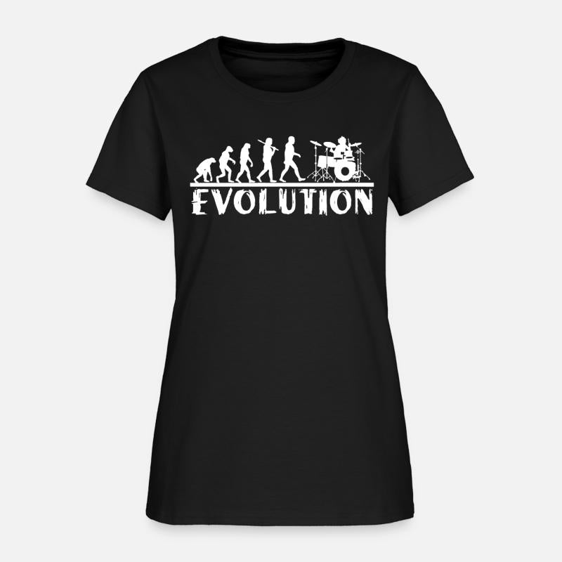 Drummer Evolution Funny Music humor Drums tee Drum