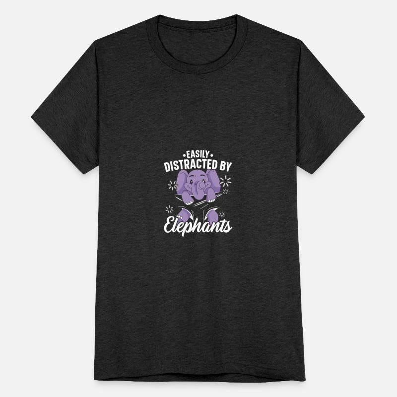 Easily Distracted By Elephants Wildlife Animal