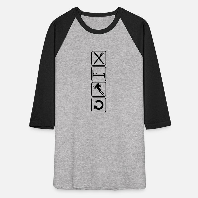 eat sleep ski repeat daily drive down mountain win