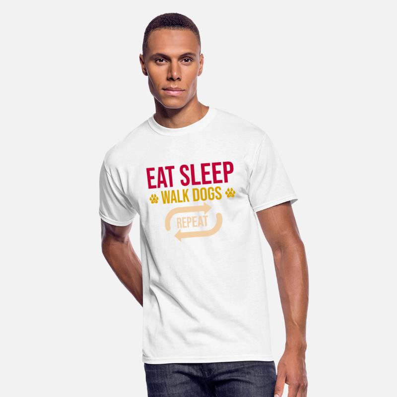 Eat Sleep walk dogs repeat Funny Puppy lover gift