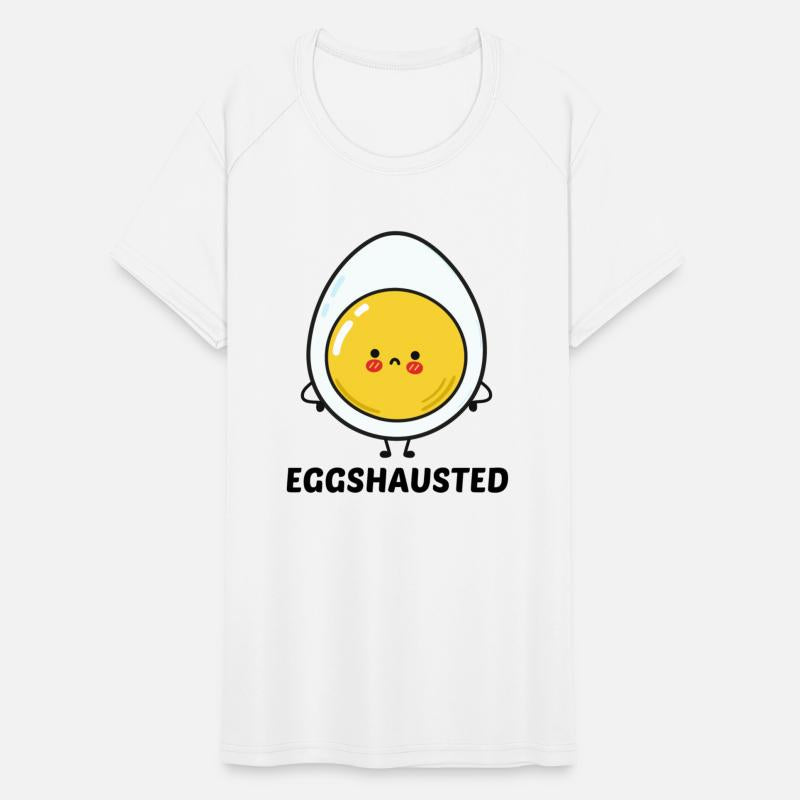 Eggshausted Cute Egg Pun