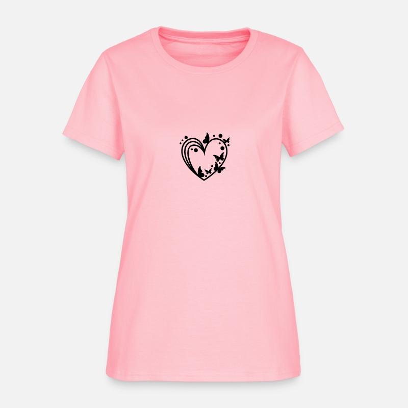 Elegant Butterfly Heart Outline