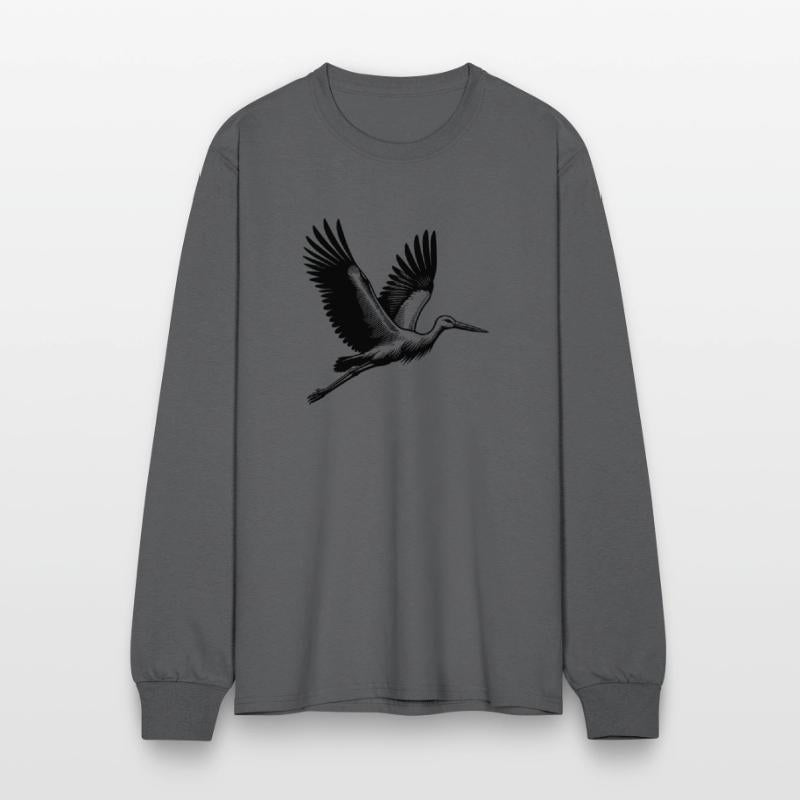 Elegant Flying Stork