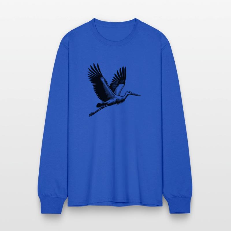 Elegant Flying Stork