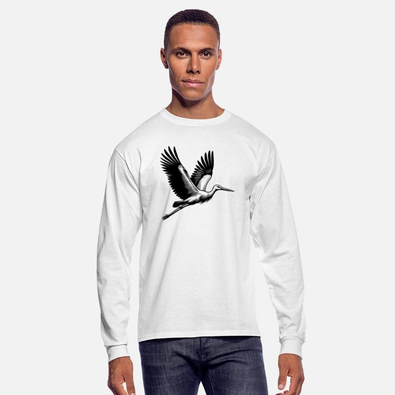 Elegant Flying Stork