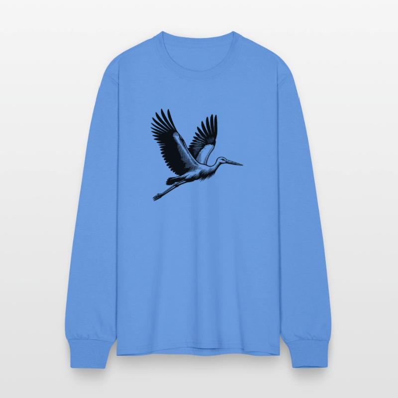 Elegant Flying Stork