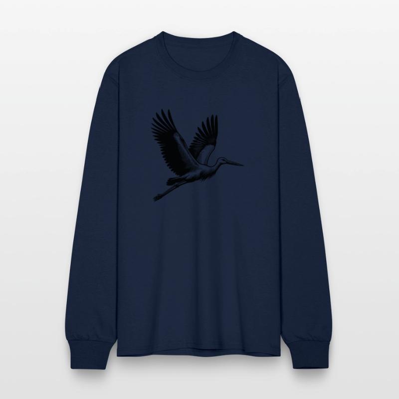 Elegant Flying Stork