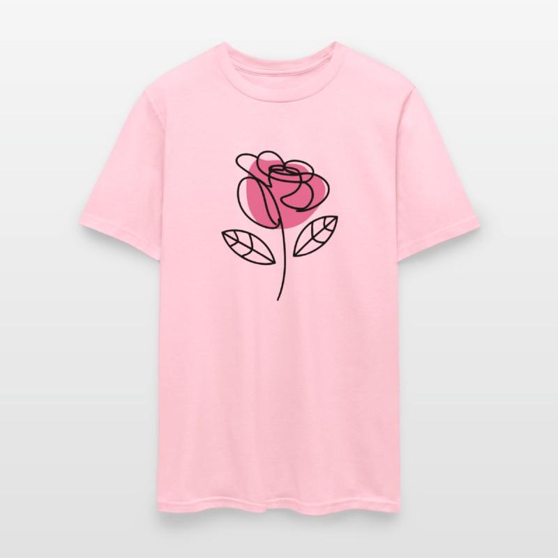 Elegant Simplicity: One-Line Rose Drawing