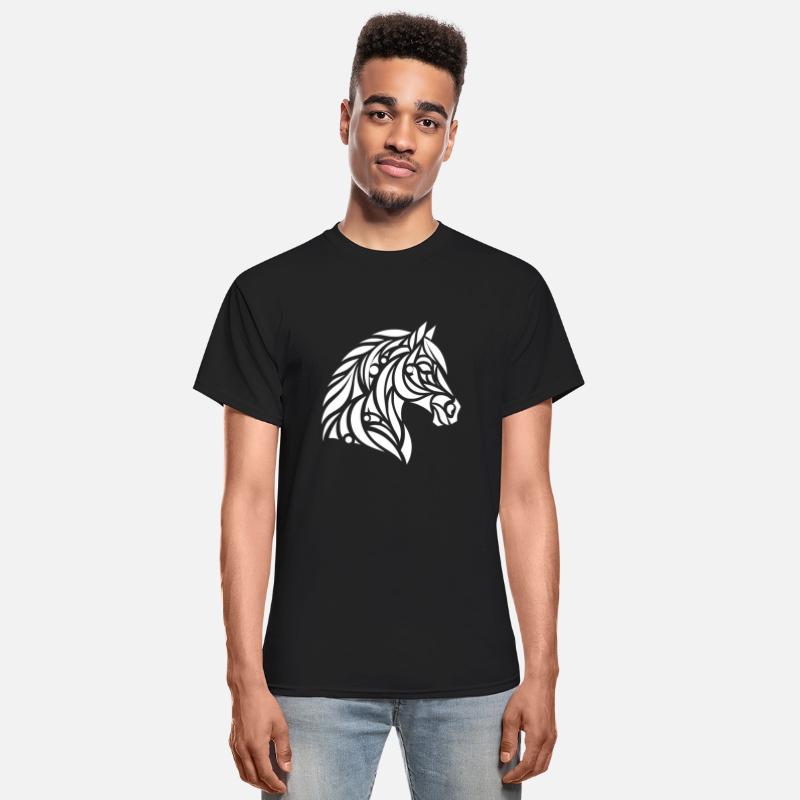 Elegant Tribal Horse Head Portrait Pony Tattoo