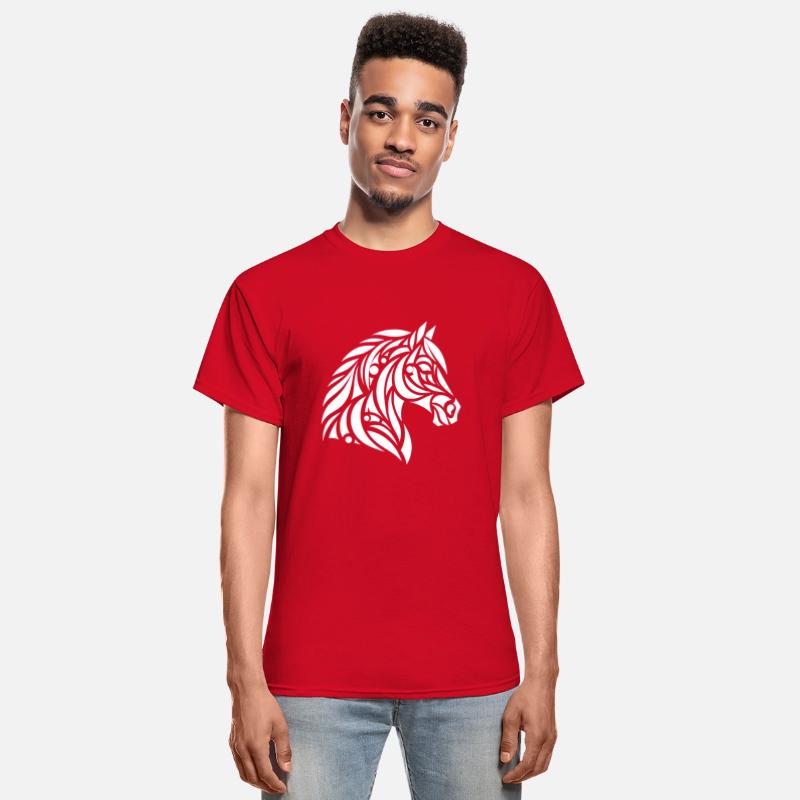 Elegant Tribal Horse Head Portrait Pony Tattoo