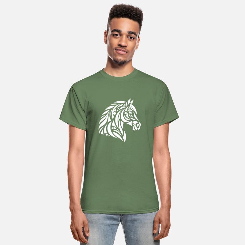 Elegant Tribal Horse Head Portrait Pony Tattoo